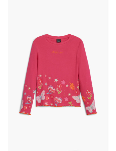T-Shirt À Manches Longues En Maille – Fille