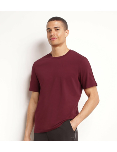 T-shirt de sport homme thermorégulateur en jersey Bordeaux Dim Move