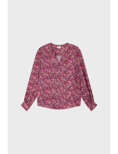 Chemise jacquard à fleurs - BELISSANDE