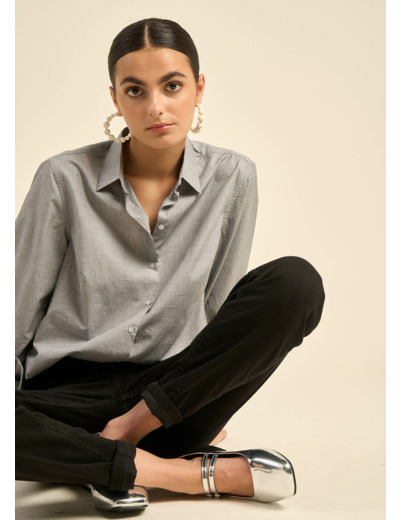 Chemise cintrée à manches longues