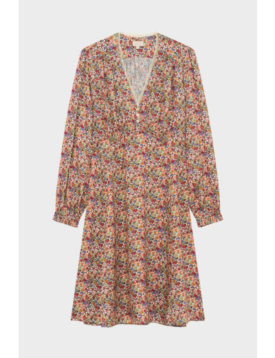 Robe courte et cintrée à fleurs - PICA