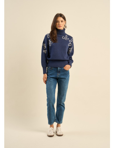 Jean mom taille haute