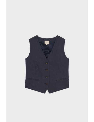 Gilet sans manche en denim brut - ROCIA
