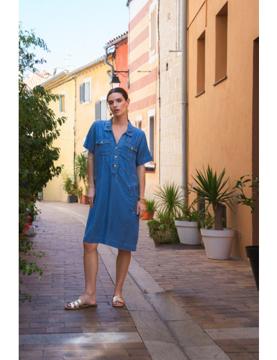 Robe femme manches courtes Brigitte