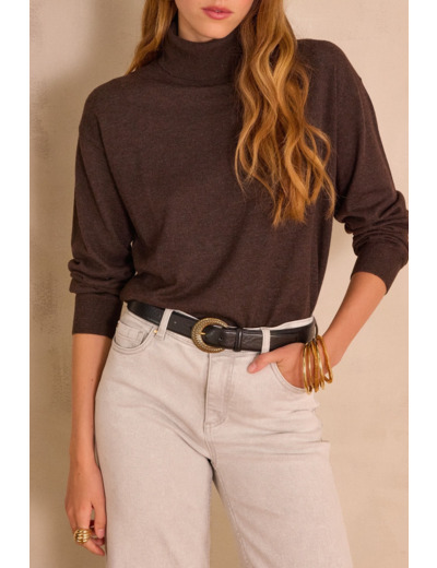 Pull col roulé BRIAC en laine