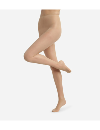 Collant femme chair en voile Lycra renforcé Beige Éclat Ultra Resist