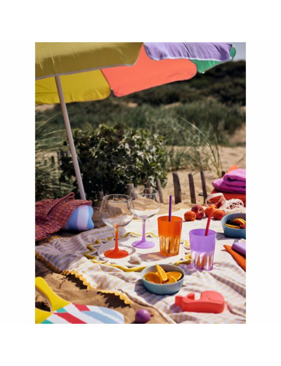 6 gobelets haut 40cl sunset Summer Pop