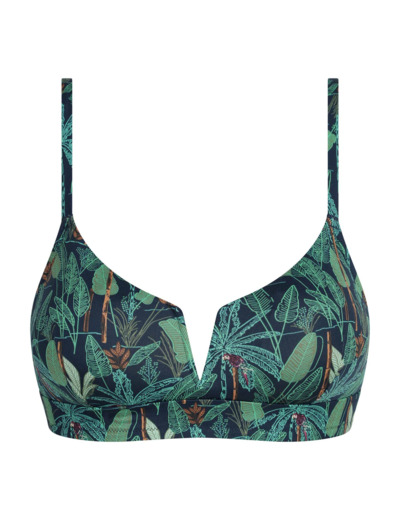 Haut de maillot de bain forme brassière sans armatures