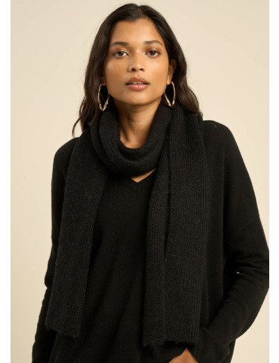 Echarpe à côtes avec lurex