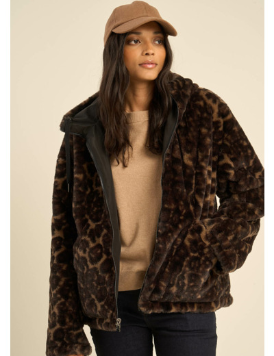 Parka courte réversible