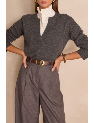 Pull col V BALTHAZAR en laine