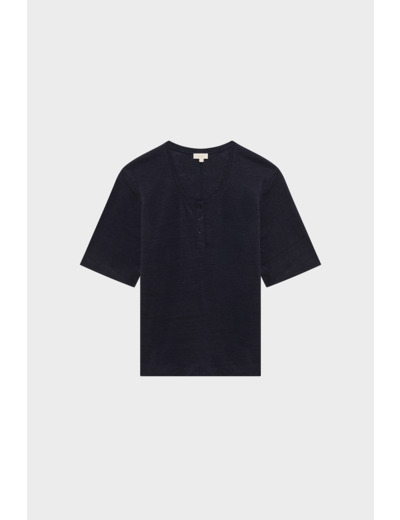T-shirt large en lin - GISELINE
