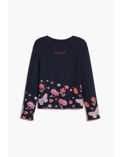 T-Shirt À Manches Longues En Maille – Fille