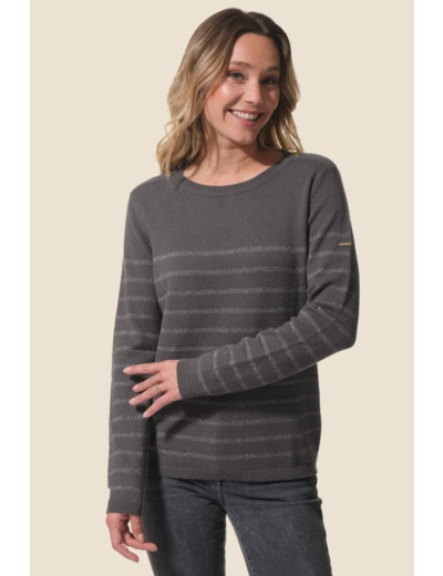 Pull Marinière femme VISCOSE et LUREX Mosaline