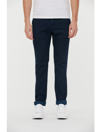 Chino slim, taille medium bas