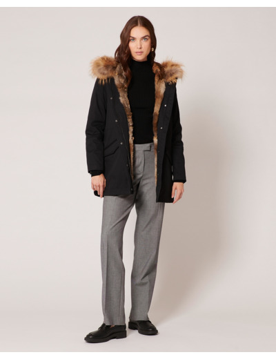Parka Piria Noir en Coton