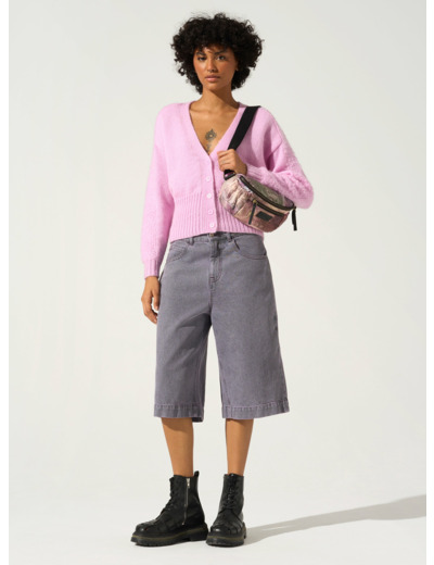 Cardigan mauve