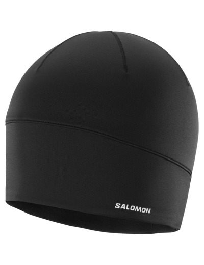 Active Beanie Deep Black Reflective Silver
