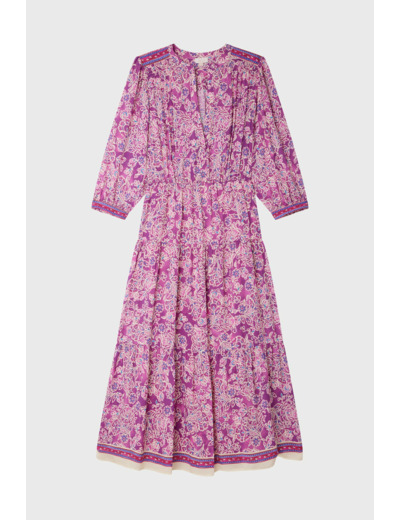 Robe longue et fluide à fleurs - STEPHANN