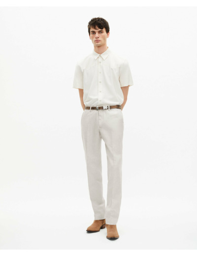 Pantalon De Costume Classique ecru