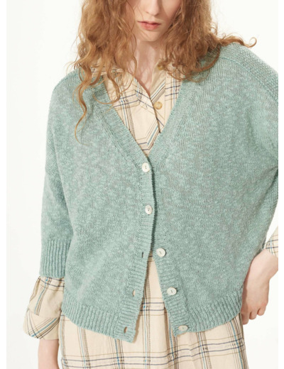 Cardigan vert ming