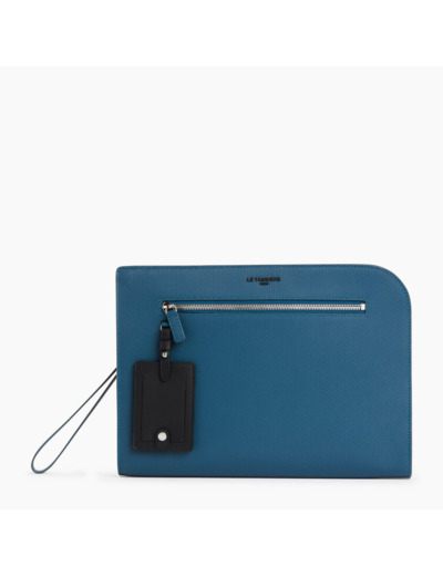Pochette 13" Emile en cuir signature T