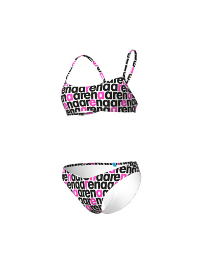 Maillot de bain 2 pièces bandeau arena Logotype pour femmes