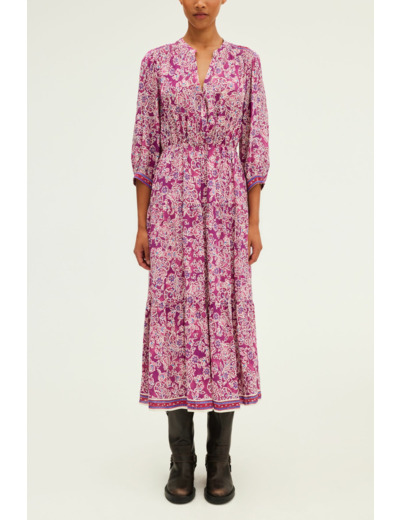 Robe longue et fluide à fleurs - STEPHANN