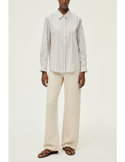 Chemise rayée à mini strass - AICHA