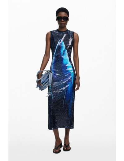 Robe Sans Manches En Maille – Femme