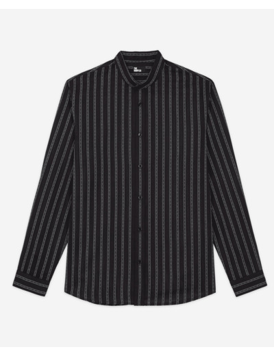 Chemise A Col Tunisien black