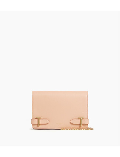Petit sac bandoulière Emilie en cuir signature T