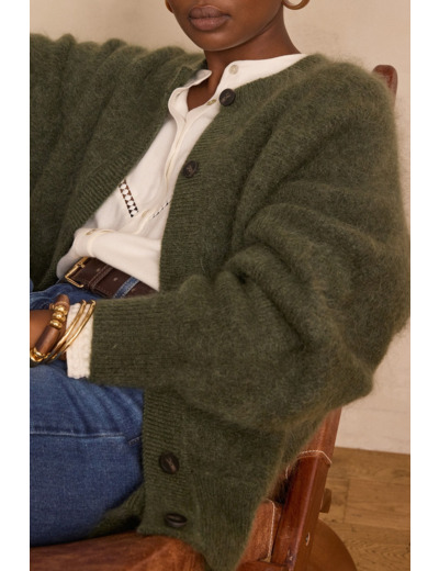 Gilet en mohair et laine BAKER