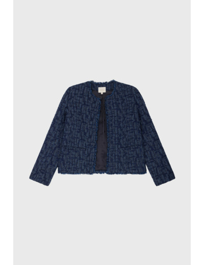 Veste en tweed effet denim - MAUGEEN