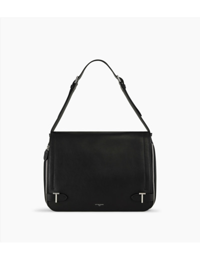 Grand sac bandoulière Simone en cuir grainé