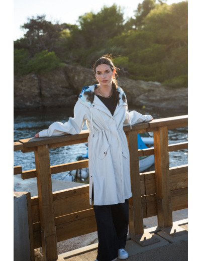 Ciré femme long avec doublure imprimée Felicia