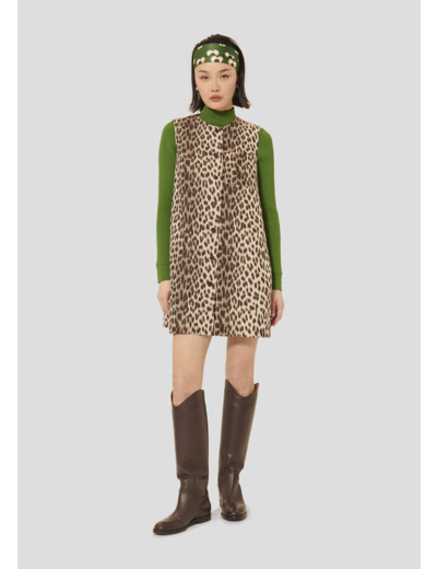 Robe Remma Chocolat en Polyester