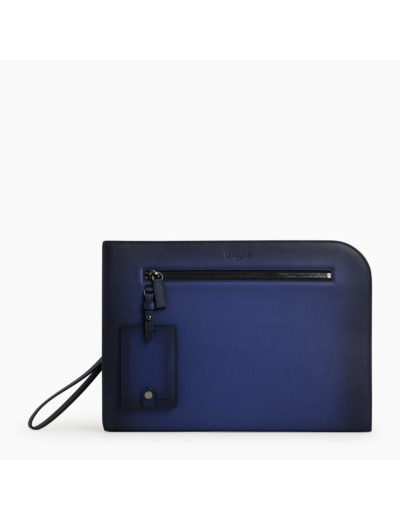 Pochette 13" Emile en cuir lisse
