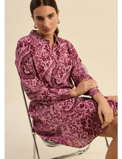 Robe courte à motifs