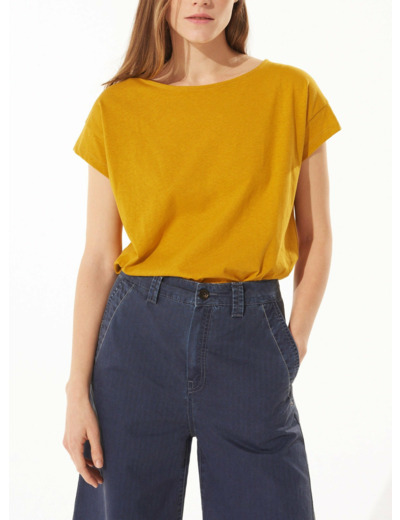 Debardeur ocre jaune