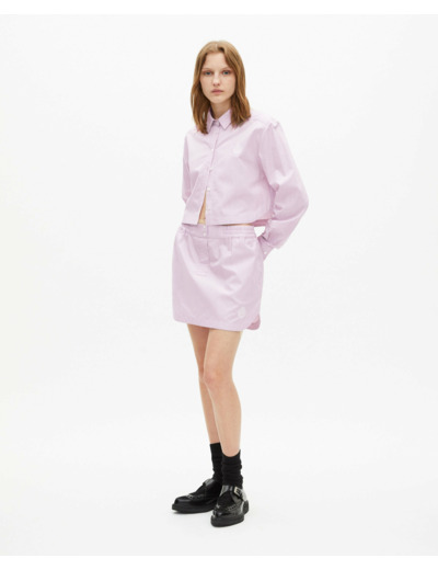 Mini jupe a taille elastique pink black