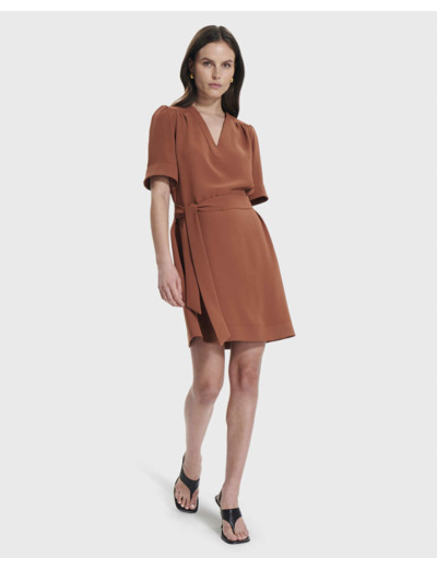 Robe Retie Marron