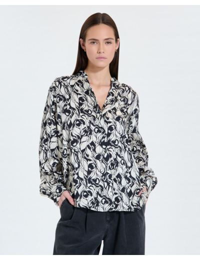 Chemisier fluide à imprimé floral