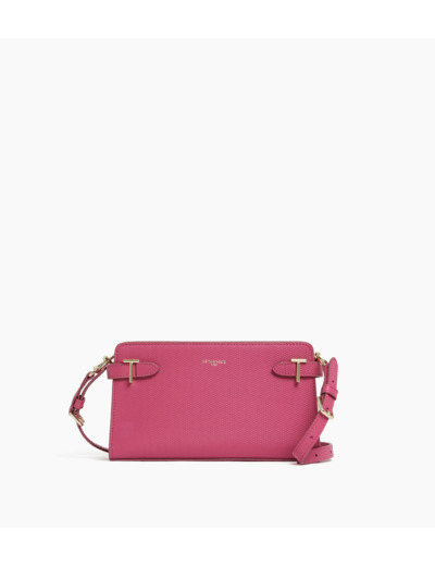 Petit sac à bandoulière Emilie en cuir signature T