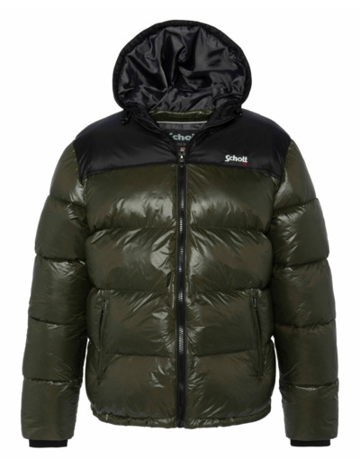 Doudoune brillante à capuche SCHOTT UNION2