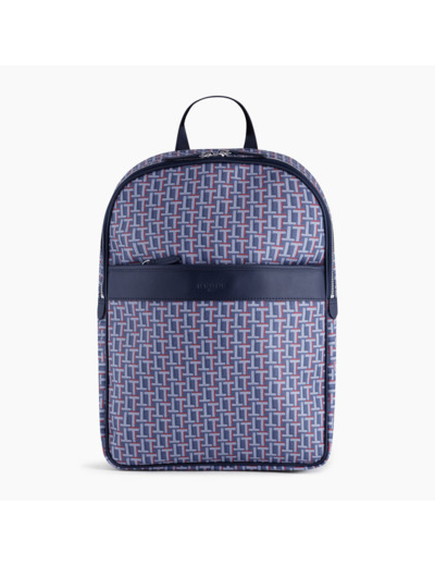Sac à dos zippé Camille en toile enduite