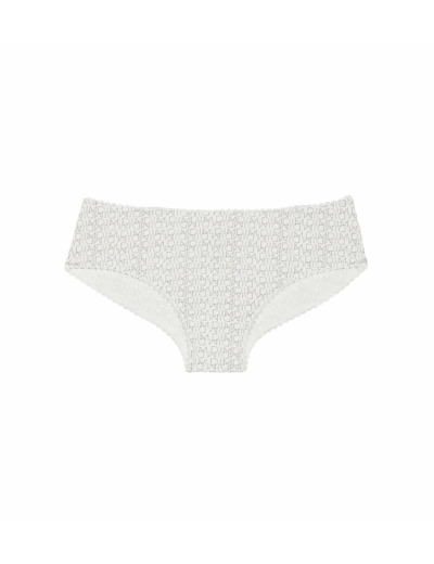 Shorty blanc fille imprimé logo Dim Touch