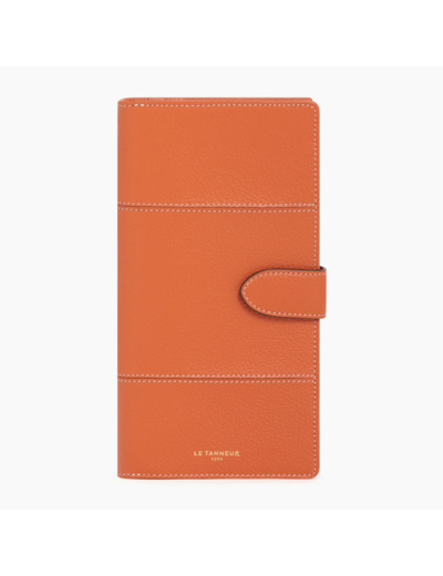 Porte chéquier Juliette en cuir grainé