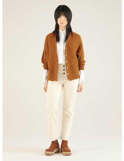 Cardigan noisette
