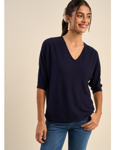 Pull oversize manches chauves souris